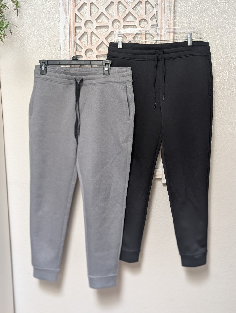 32 Degrees Heat womens jogger sweatpants 2 pairs sz S black grey lounge active